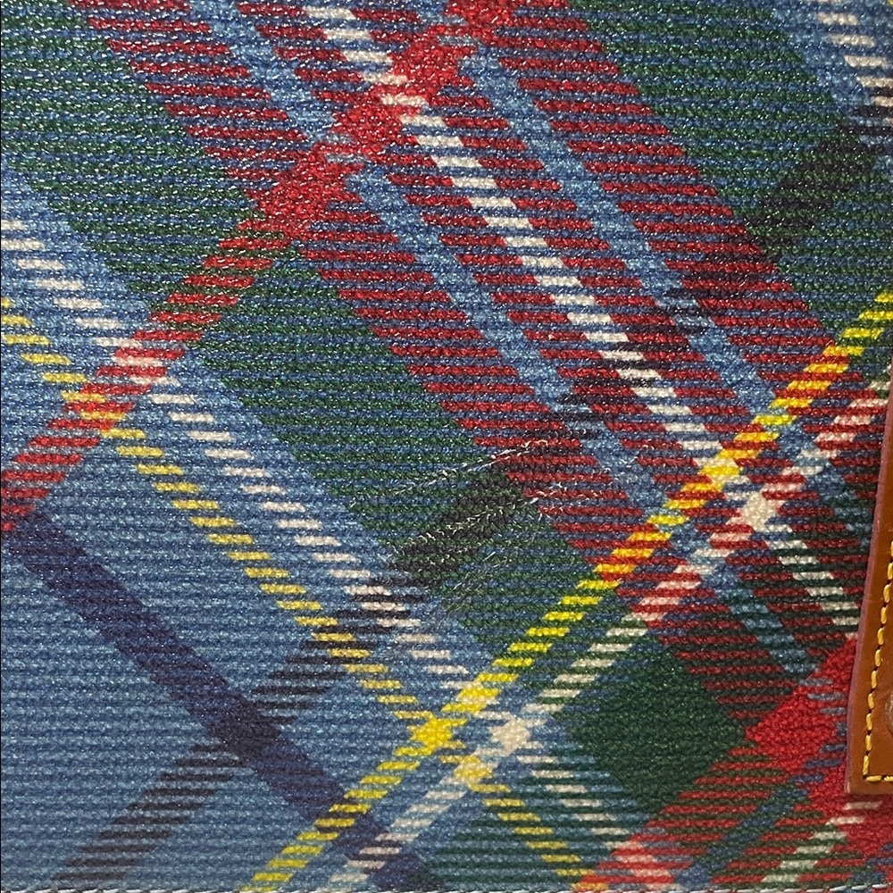 Dooney & Bourke Multicolor Plaid Satchel - Picture 14 of 17